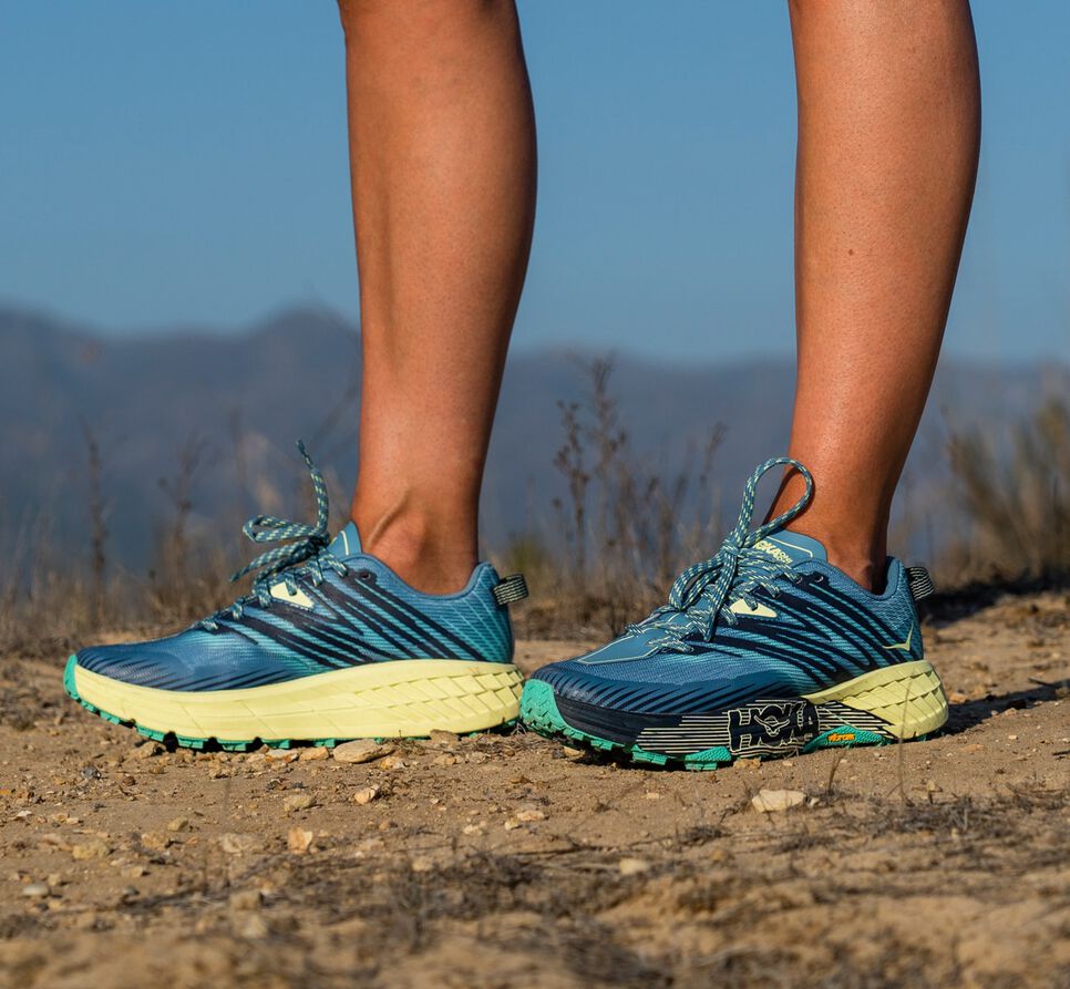 Comprar Zapatillas De Trail Running Hoka One One Ofertas - Mujer Azules /  Verde